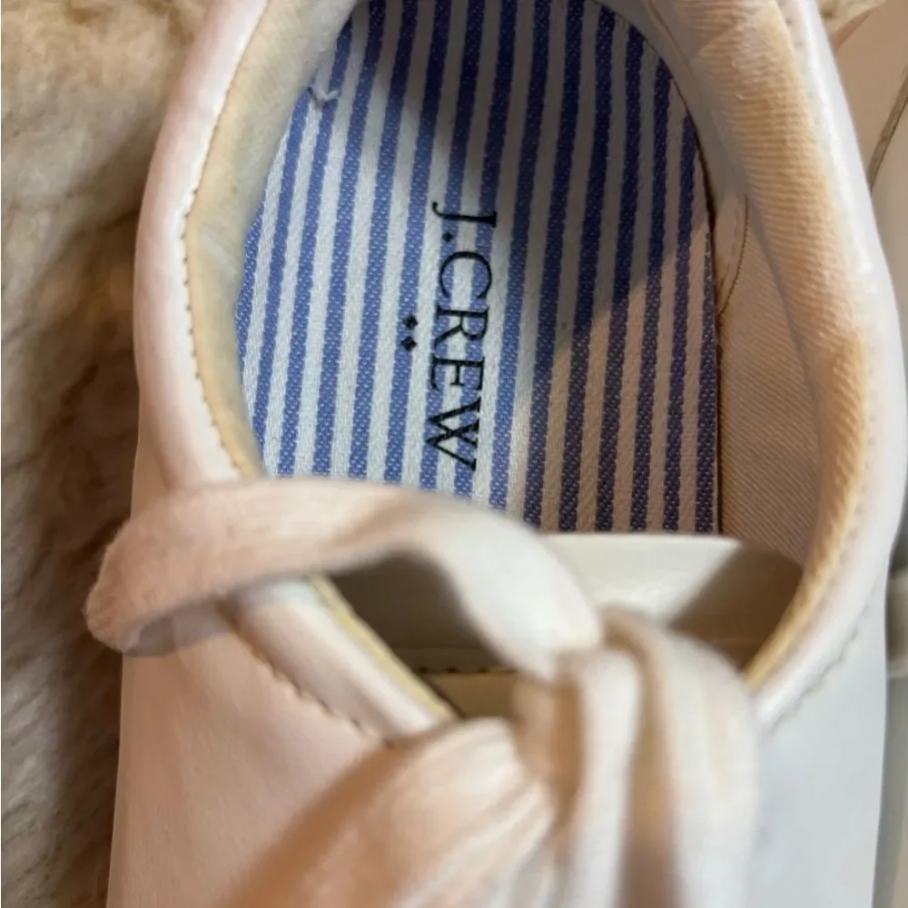 J. Crew White Canvas Sneakers with Minimalist Design